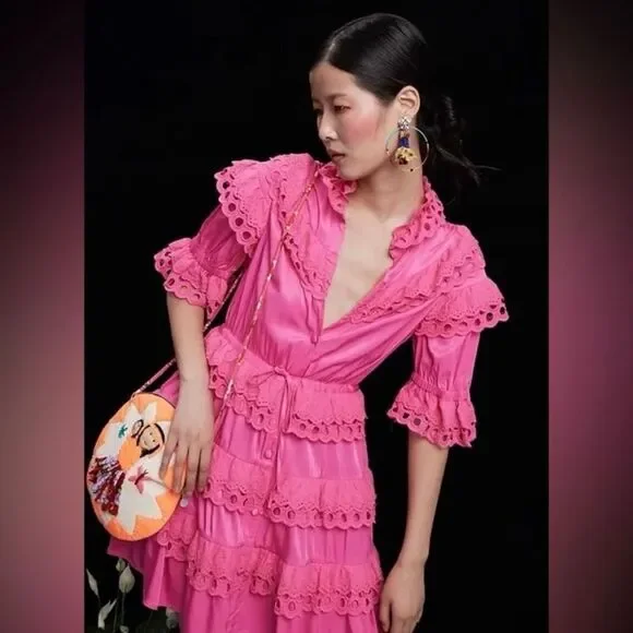 CeliaB Pink Ruffled Mini Dress - Picture 6 of 6